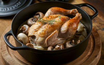 Recette poulet cocotte fonte : un poulet moelleux et savoureux