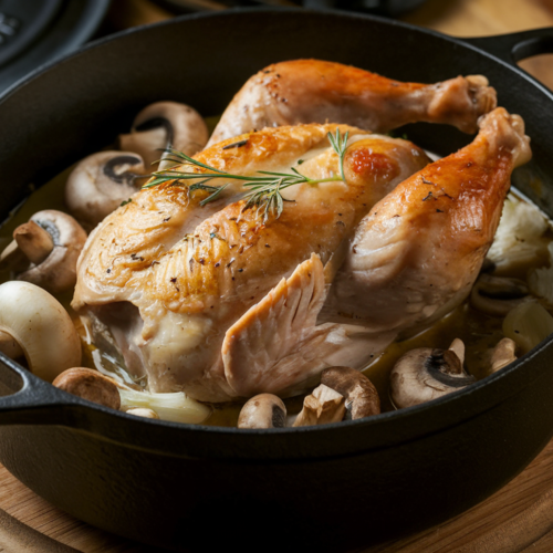 recette poulet cocotte fonte