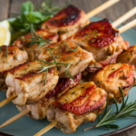 brochettes de poulet au four