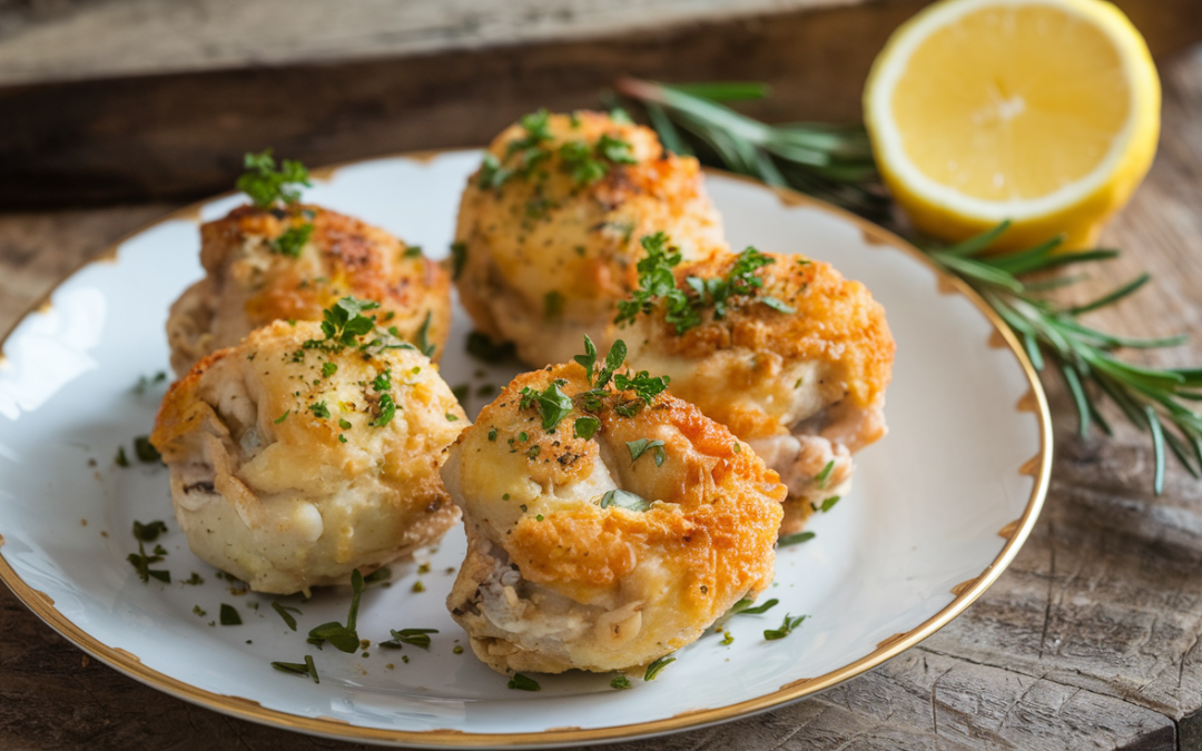 Croquettes de poulet et pomme de terre avec les restes